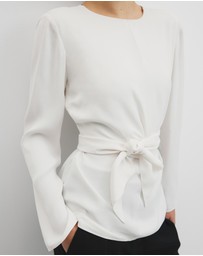 Country Road - Twist Long Sleeve Blouse