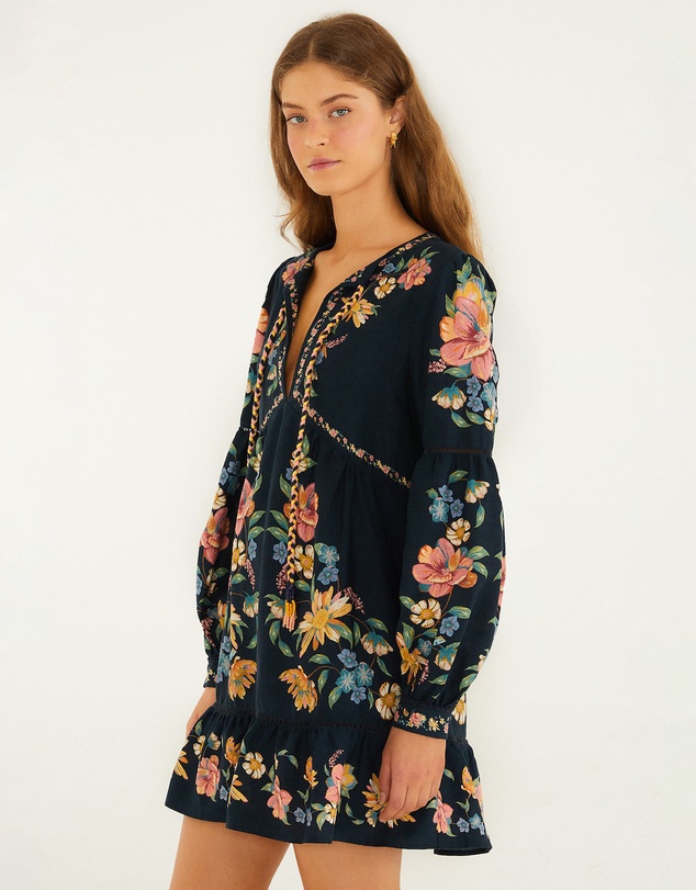 Farm Rio - Maira Floral Mini Dress