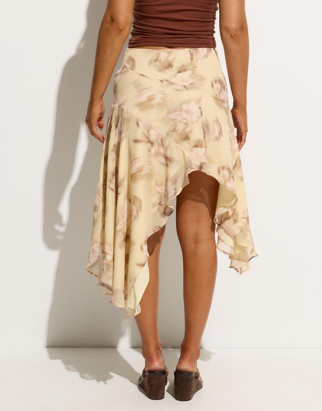 Dazie - Roma Chiffon Asymmetrical Midi Skirt