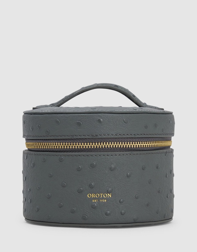 Oroton - Jemima Round Jewellery Case Texture