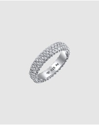 Elli Jewelry - Ring with Stones Crystals 925 Sterling Silver