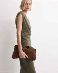 M.N.G - Straight-Fit Trousers With Elastic Waist