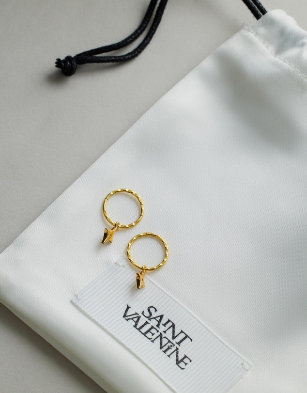 SAINT VALENTINE - Starburst Mini Hoops - Gold