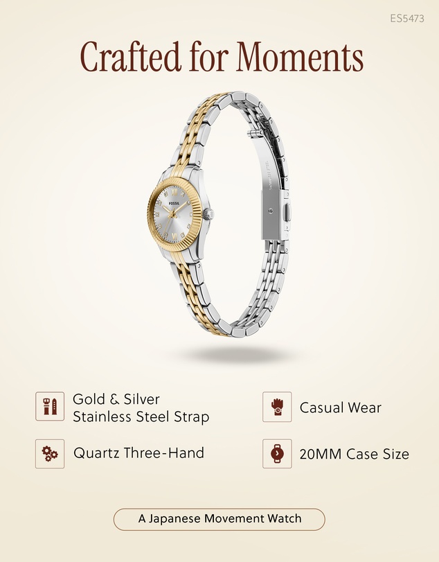 Fossil - Scarlette Two Tone Analogue Watch