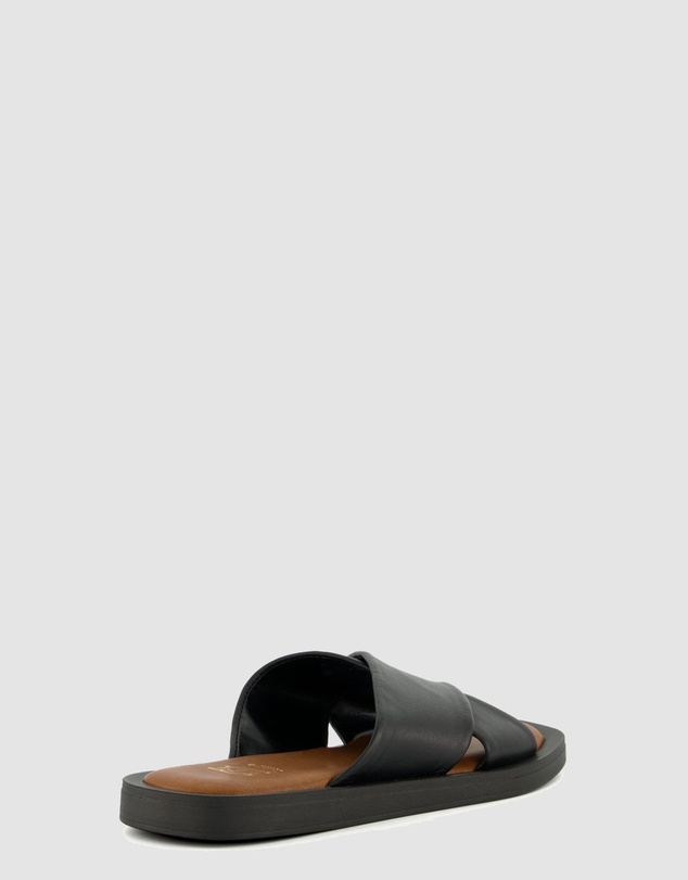 Dune London - Licorice - Black Leather