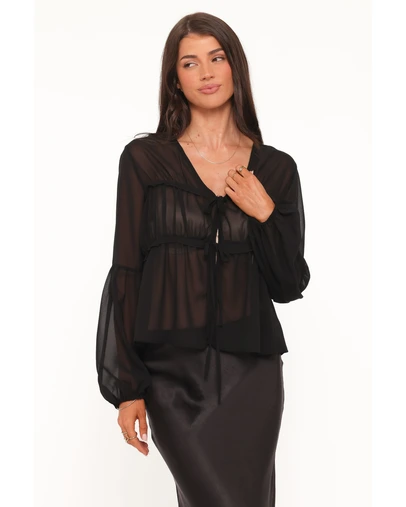Petal & Pup - Chiaro Sheer Top - Black
