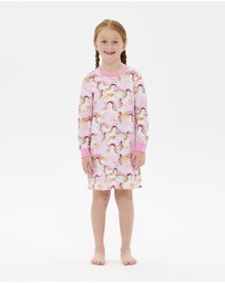 Rock Your Kid - Unicorn Pony Colour Pop Long Sleeve Lily Nightie