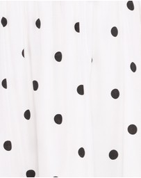 Petal & Pup - Mona Mini Dress - Black Polka
