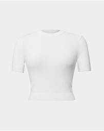 Forcast - Murphy Crop Knit Top