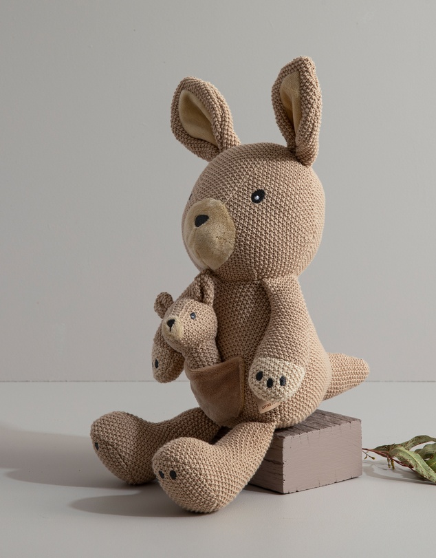 Living Textiles - Knitted Toy - Kylie the Kangaroo