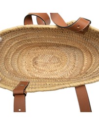 Pre-Loved by Azura Reborn - Pre-Loved Paulas Ibiza Smiley Small Raffia Basket Tote