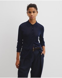 Country Road - Merino Long Sleeve Knit Shirt