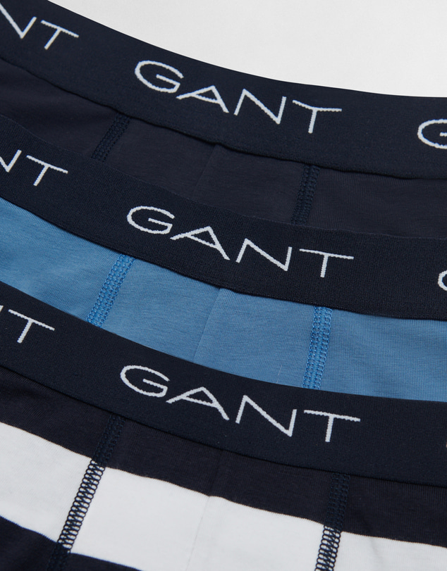 Gant - 3 Pack Stripe Boxer Briefs