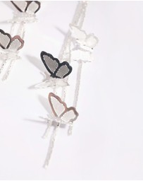 Lovisa - Silver Butterfly Drop Earrings