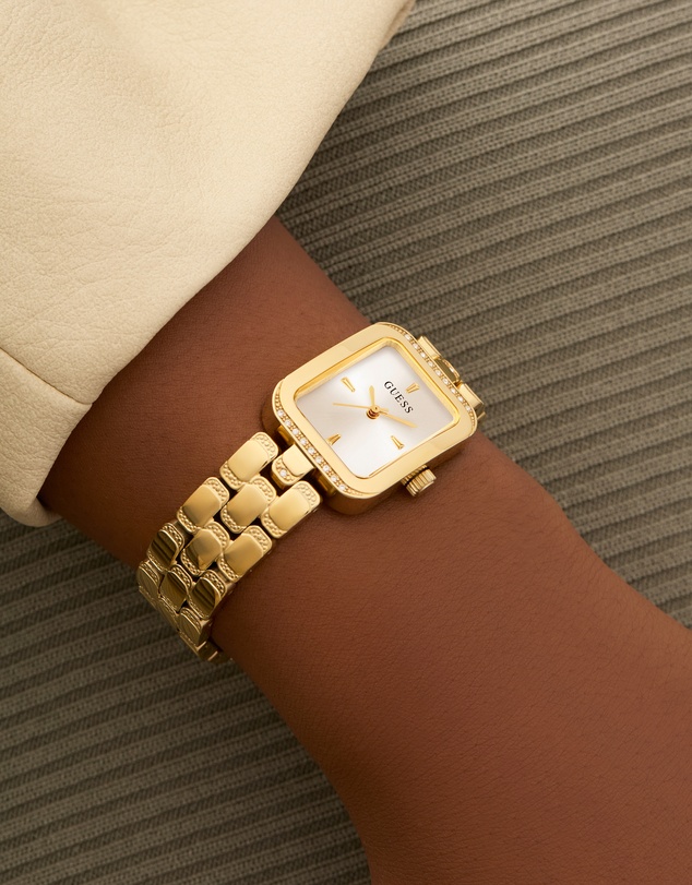 GUESS - Guess Ladies Gold Tone 22mm Analogue Watch