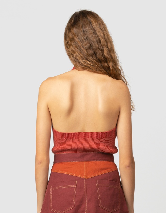 The Wolf Gang - El Sol Halter Knit Top