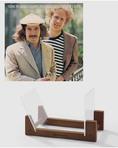 Sony Music - Simon & Garfunkel Greatest Hits Vinyl Album & Crosley Record Storage Display Stand