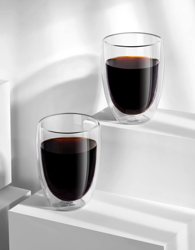 Mestige - Double Tempered Wall Glasses - 2 pack