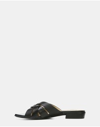 Naturalizer - Ashford Slide - Black Lizard/Leather