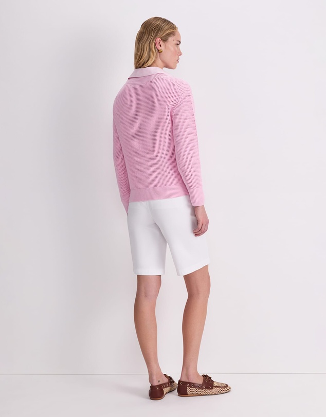 Sportscraft - Cotton Crochet V Neck Knit