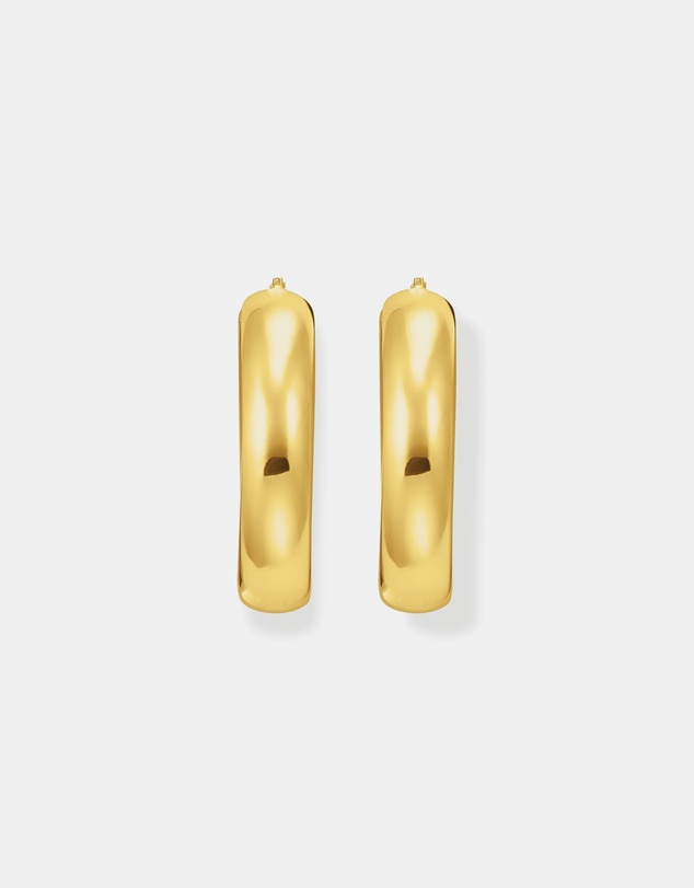 THOMAS SABO - Large chunky hoop earrings gold