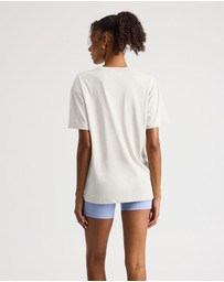 Upstate - Thrive Tee - Ivory Collegiate
