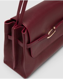 By Far - Cora Sour Cherry Lamb Nappa Leather Bag