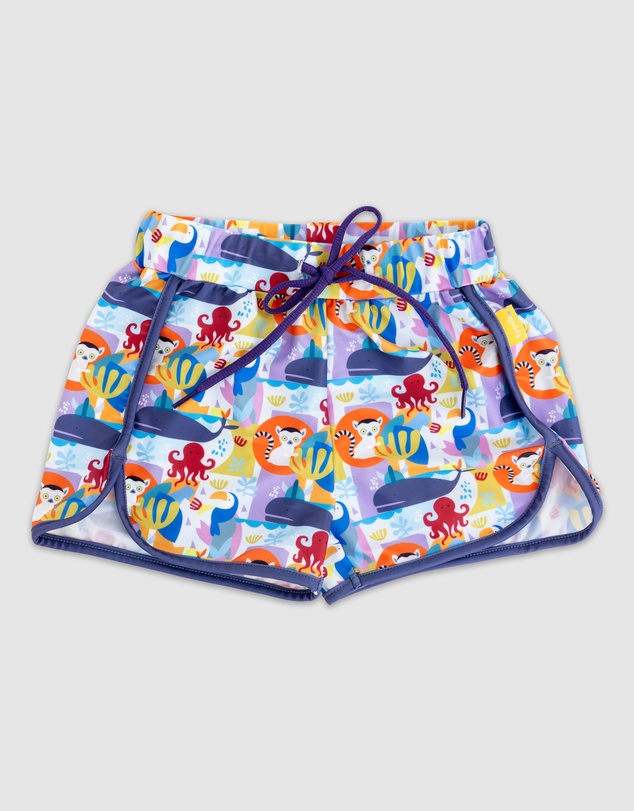 Tyoub - Tyoub Mid-Length Swim Trunks Animal Spirit