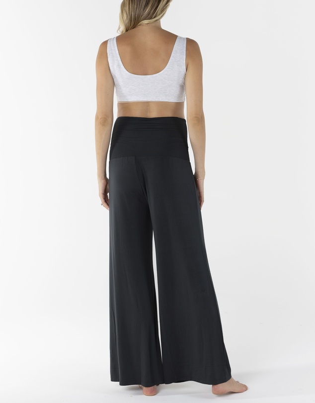 Angel Maternity - Maternity Wide Leg Bamboo Crop Pant
