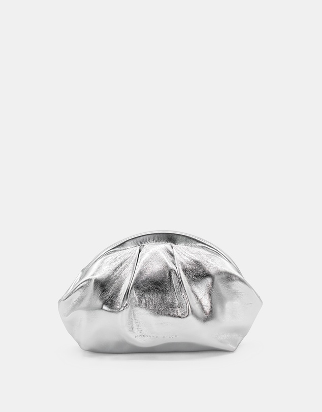 Morgan & Taylor - Annette Clutch in Metalic Silver