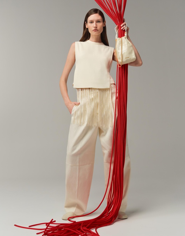 Oroton - Fringe Detail Top