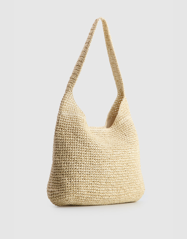 AYA - Fallon Straw Large Shoulder Bag