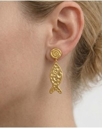 Miz Casa and Co - Fish Drop Stud Earrings