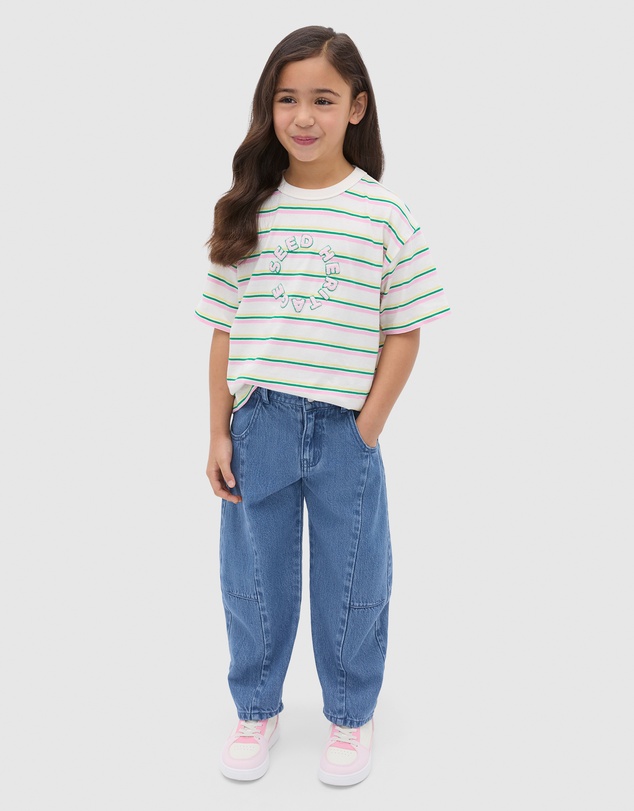 Seed Heritage - Multi Stripe Logo Tee