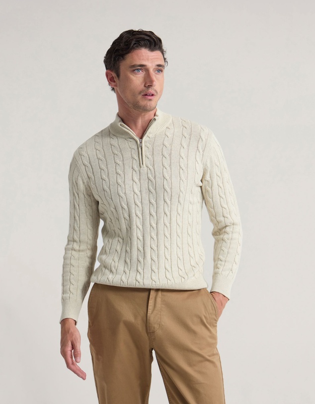 Oxford - Marlon Zip Neck Cable