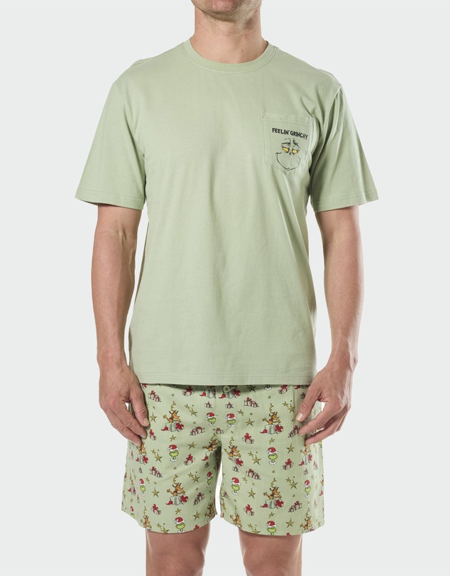 Mitch Dowd - Mitchdowd Pastel Grinch Mens Pyjama Set