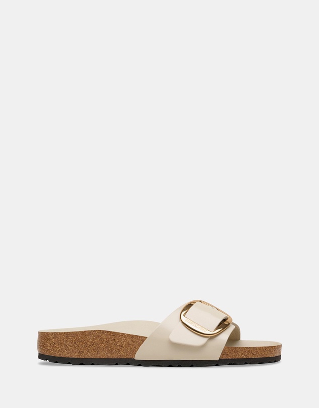 Birkenstock - Madrid Big Buckle Natural Leather Patent Regular - Women's