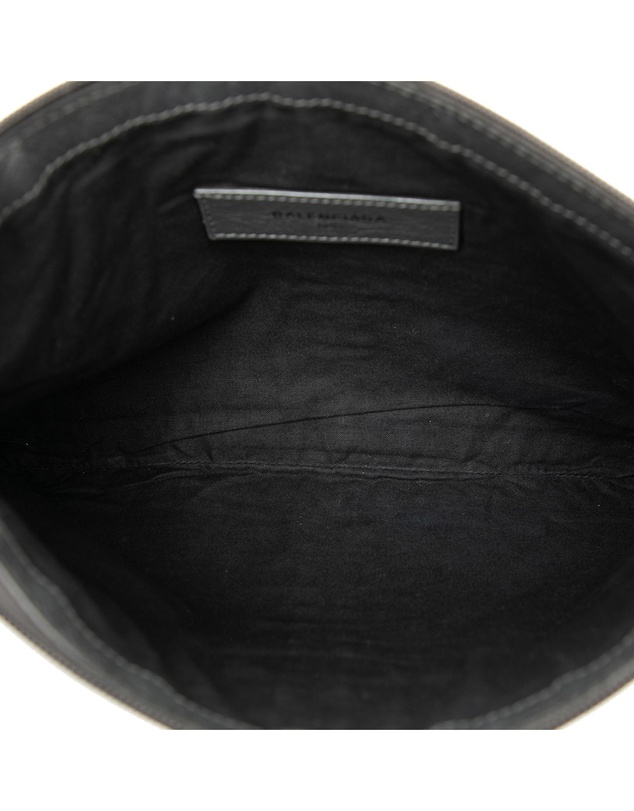 Balenciaga - Pre-Loved Lambskin Motocross Classic Clip M Clutch