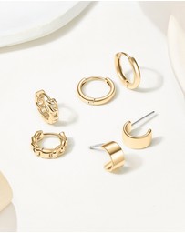 Mestige - Eterna Trio Hoops Set - 18K Gold Plated