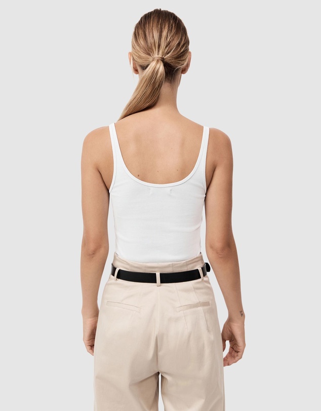 St. Agni - Organic Cotton Slim Scoop Tank