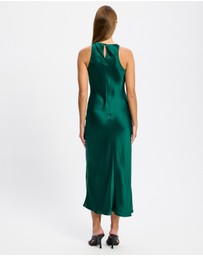 & Other Stories - Sleeveless Satin Midi Dress