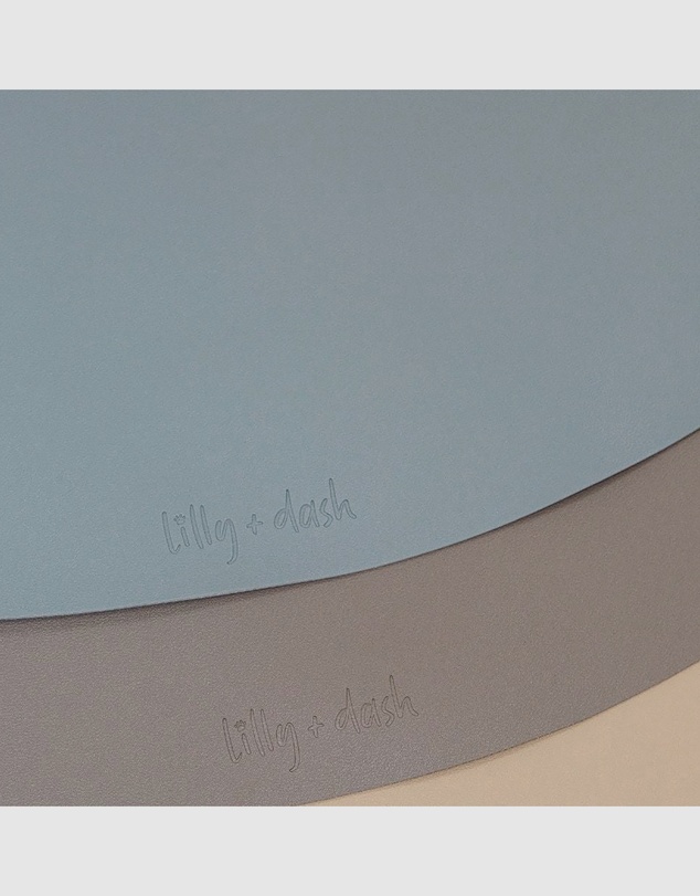 Lilly + Dash - 2pc Dog & Cat Asymmetric Placemats - Sand