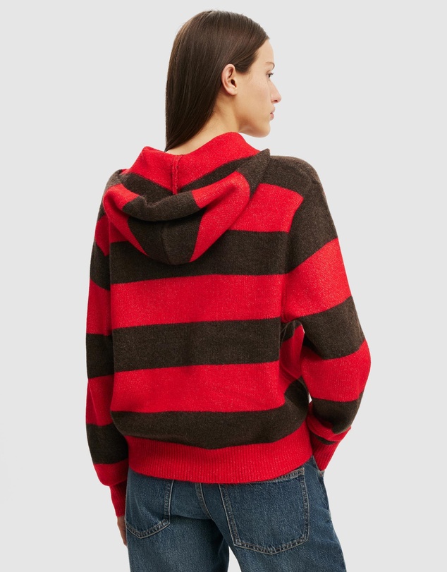 Cotton On - Sporty Stripe Hooded Knit