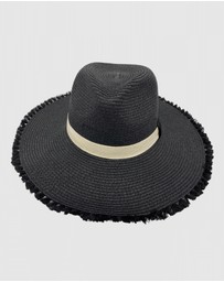 Jacaru - Jacaru 1868 Wide Brim Ladies Hat Black