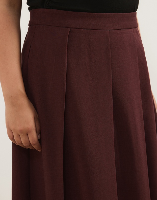Atmos&Here Curvy - Lux Pleated Midi Skirt