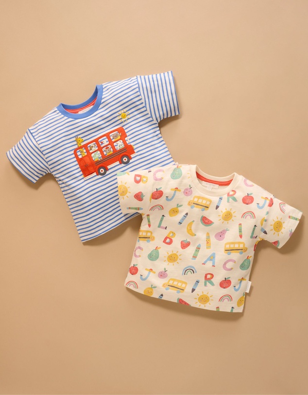 Purebaby - On The Bus Relaxed Tee -Kids-Babies