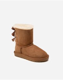 Ozwear Connection Uggs - Ugg Kids 2 Ribbon Boots (Water Resistant)