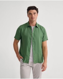 Oxford - Leyton French Linen Short Sleeve Shirt