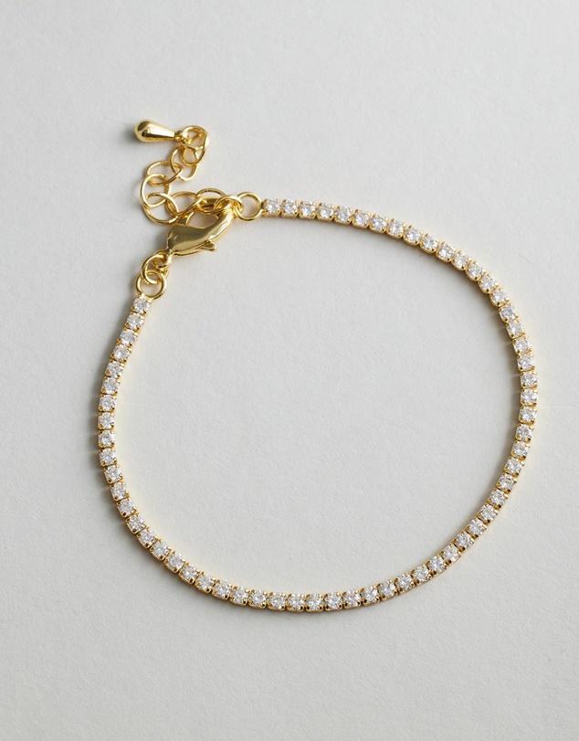 Zahar - Liliana Tennis Bracelet Gold