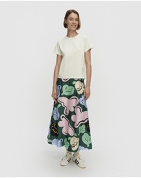 Marimekko - Koostumus Kukasta Kukkaan Silk skirt